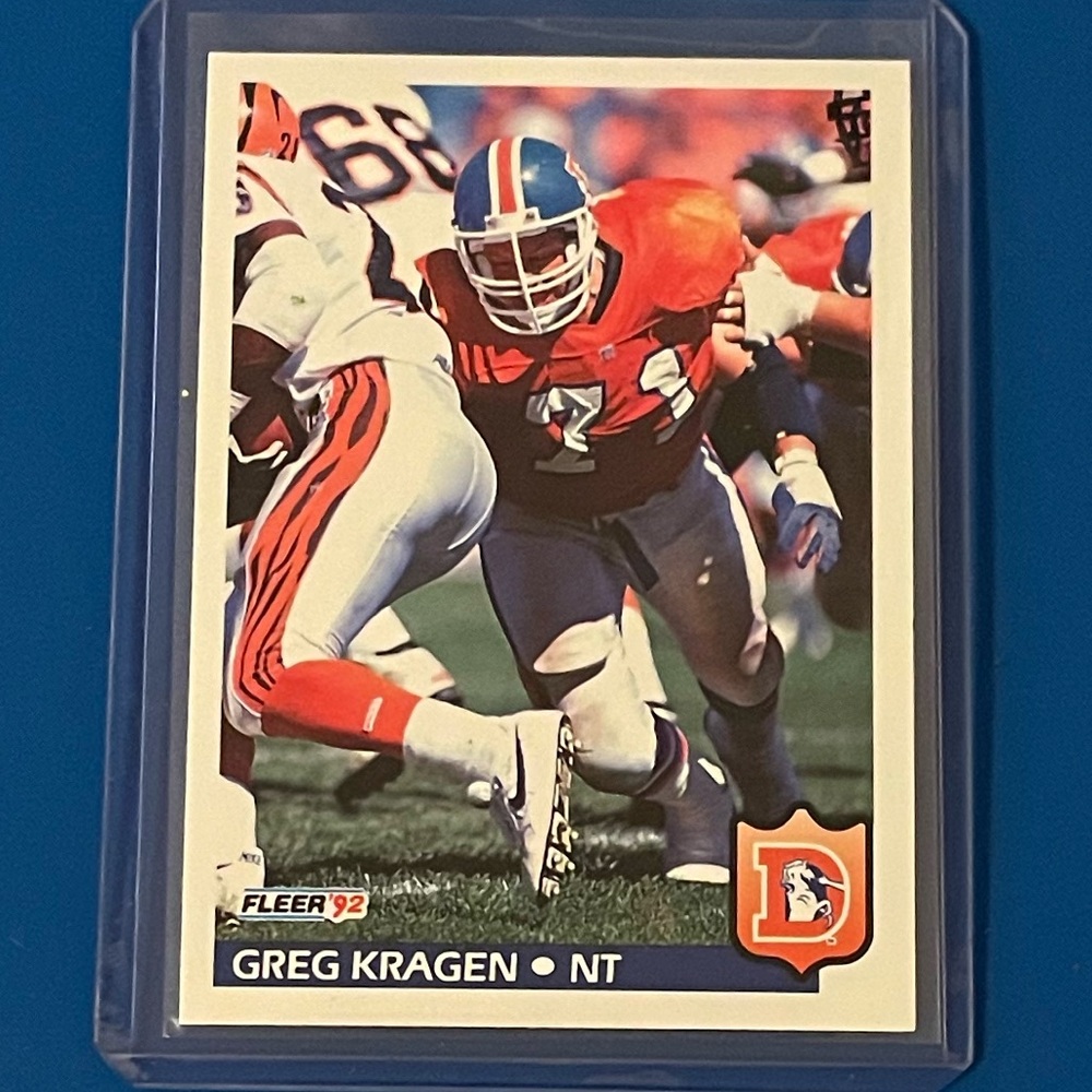 Greg Kragen #99 1992 Fleer Football Trading Card